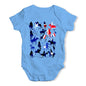 Bodysuit Baby Romper Australia Polo Collage Baby Unisex Baby Grow Bodysuit 3-6 Months Blue