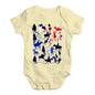 Cute Infant Bodysuit Australia Polo Collage Baby Unisex Baby Grow Bodysuit 18-24 Months Lemon