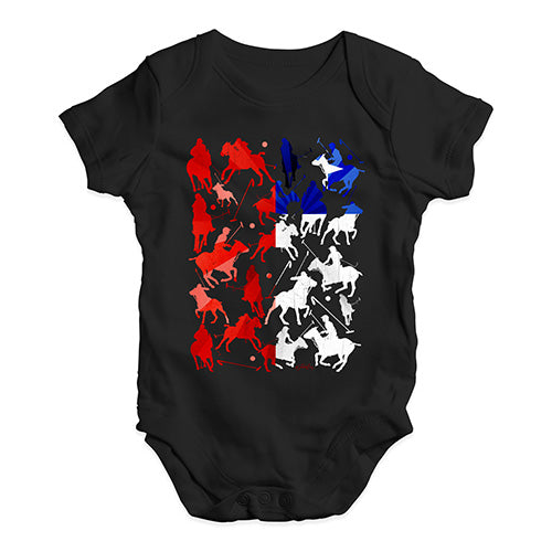 Cute Infant Bodysuit Chile Polo Collage Baby Unisex Baby Grow Bodysuit Newborn Black