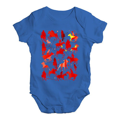 Funny Baby Bodysuits China Polo Collage Baby Unisex Baby Grow Bodysuit Newborn Royal Blue