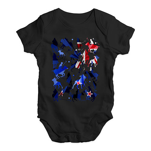 Funny Baby Onesies New Zealand Polo Collage Baby Unisex Baby Grow Bodysuit 3-6 Months Black