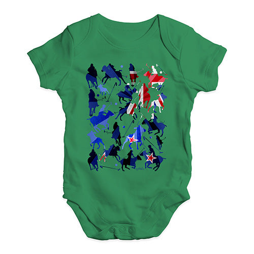 Cute Infant Bodysuit New Zealand Polo Collage Baby Unisex Baby Grow Bodysuit 0-3 Months Green