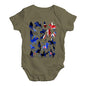 Babygrow Baby Romper New Zealand Polo Collage Baby Unisex Baby Grow Bodysuit 0-3 Months Khaki