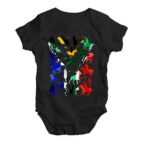 Cute Infant Bodysuit South Africa Polo Collage Baby Unisex Baby Grow Bodysuit Newborn Black