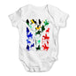 Funny Baby Clothes South Africa Polo Collage Baby Unisex Baby Grow Bodysuit 0-3 Months White