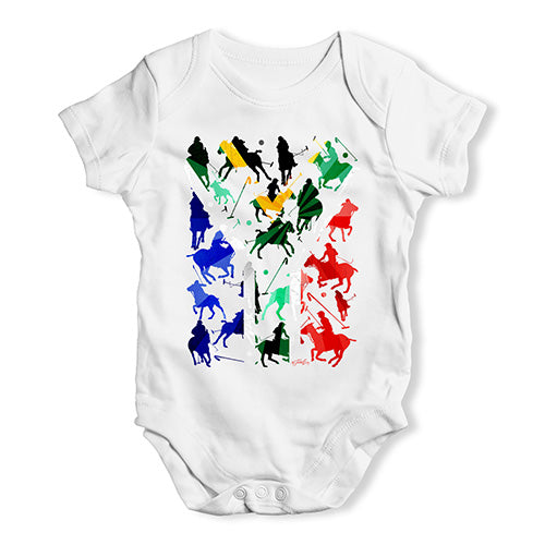 Funny Baby Clothes South Africa Polo Collage Baby Unisex Baby Grow Bodysuit 0-3 Months White