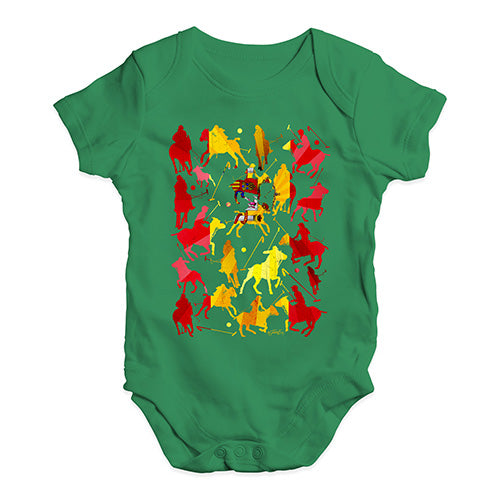 Bodysuit Baby Romper Spain Polo Collage Baby Unisex Baby Grow Bodysuit 18-24 Months Green