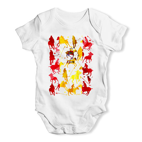 Cute Infant Bodysuit Spain Polo Collage Baby Unisex Baby Grow Bodysuit 12-18 Months White