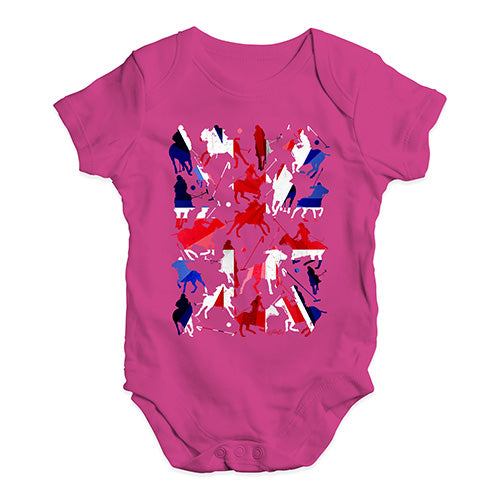Baby Boy Clothes UK Polo Collage Baby Unisex Baby Grow Bodysuit 6-12 Months Cerise PInk