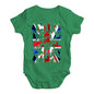 Funny Infant Baby Bodysuit Onesies UK Polo Collage Baby Unisex Baby Grow Bodysuit 18-24 Months Green