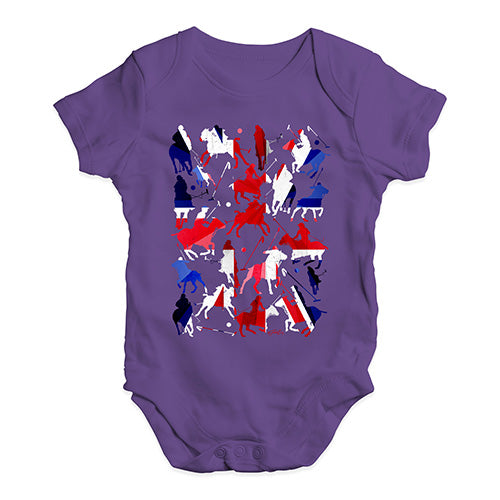 Funny Infant Baby Bodysuit UK Polo Collage Baby Unisex Baby Grow Bodysuit Newborn Plum
