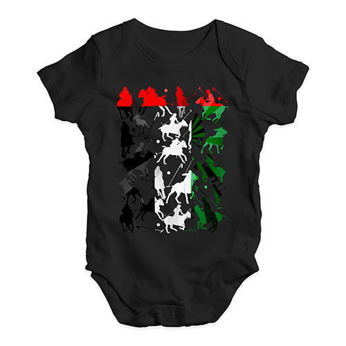 Cute Infant Bodysuit UAE Polo Collage Baby Unisex Baby Grow Bodysuit 3-6 Months Black