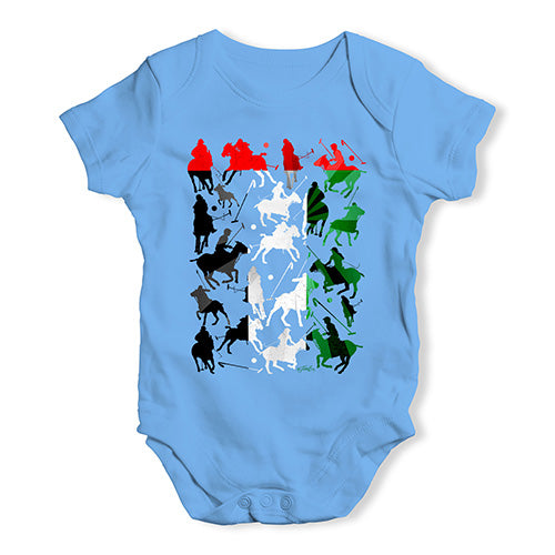 Baby Boy Clothes UAE Polo Collage Baby Unisex Baby Grow Bodysuit 6-12 Months Blue