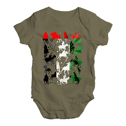 Funny Infant Baby Bodysuit Onesies UAE Polo Collage Baby Unisex Baby Grow Bodysuit 18-24 Months Khaki