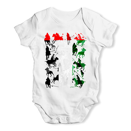 Funny Baby Bodysuits UAE Polo Collage Baby Unisex Baby Grow Bodysuit 18-24 Months White