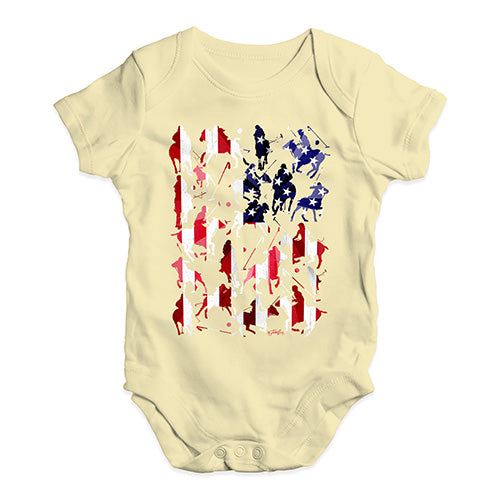 Baby Boy Clothes USA Polo Collage Baby Unisex Baby Grow Bodysuit 12-18 Months Lemon