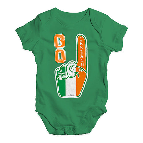 Funny Baby Bodysuits Go Ireland! Foam Finger Baby Unisex Baby Grow Bodysuit 12-18 Months Green