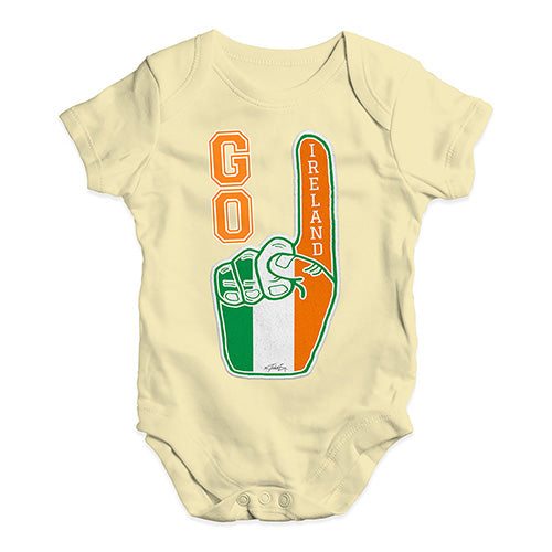 Bodysuit Baby Romper Go Ireland! Foam Finger Baby Unisex Baby Grow Bodysuit 6-12 Months Lemon