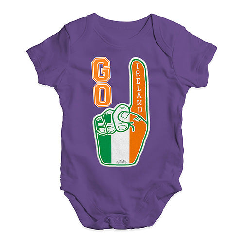 Cute Infant Bodysuit Go Ireland! Foam Finger Baby Unisex Baby Grow Bodysuit 0-3 Months Plum