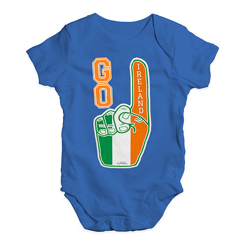 Funny Baby Onesies Go Ireland! Foam Finger Baby Unisex Baby Grow Bodysuit 0-3 Months Royal Blue