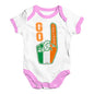 Baby Girl Clothes Go Ireland! Foam Finger Baby Unisex Baby Grow Bodysuit 6-12 Months White Pink Trim