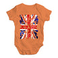 Baby Grow Baby Romper GB Cycling Silhouette Baby Unisex Baby Grow Bodysuit 0-3 Months Orange