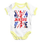 Baby Boy Clothes GB Cycling Silhouette Baby Unisex Baby Grow Bodysuit 0-3 Months White Yellow Trim