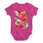 Babygrow Baby Romper Show Jumping Rainbow Collage Baby Unisex Baby Grow Bodysuit Newborn Cerise PInk