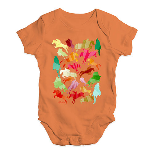 Baby Onesies Show Jumping Rainbow Collage Baby Unisex Baby Grow Bodysuit 0-3 Months Orange