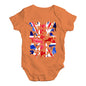 Cute Infant Bodysuit GB Show Jumping Silhouette Baby Unisex Baby Grow Bodysuit 0-3 Months Orange