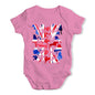 Funny Baby Onesies GB Show Jumping Silhouette Baby Unisex Baby Grow Bodysuit 6-12 Months Pink