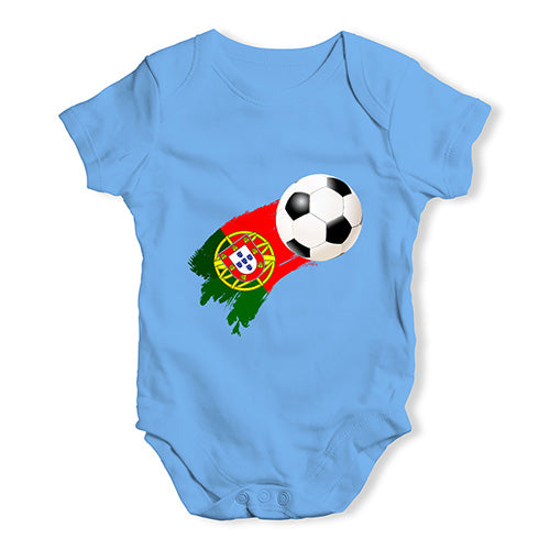 Babygrow Baby Romper Portugal Football Soccer Baby Unisex Baby Grow Bodysuit 12-18 Months Blue