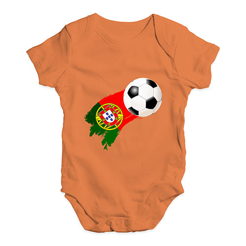 Baby Girl Clothes Portugal Football Soccer Baby Unisex Baby Grow Bodysuit 18-24 Months Orange