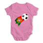 Bodysuit Baby Romper Portugal Football Soccer Baby Unisex Baby Grow Bodysuit Newborn Pink