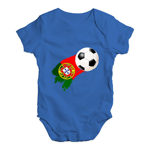 Baby Girl Clothes Portugal Football Soccer Baby Unisex Baby Grow Bodysuit 3-6 Months Royal Blue