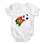 Funny Infant Baby Bodysuit Portugal Football Soccer Baby Unisex Baby Grow Bodysuit Newborn White