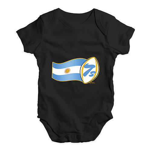 Baby Onesies Rugby 7S Argentina Baby Unisex Baby Grow Bodysuit 12-18 Months Black