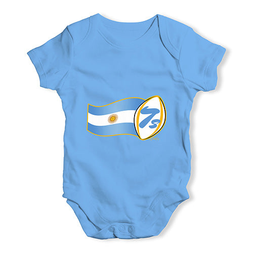 Baby Boy Clothes Rugby 7S Argentina Baby Unisex Baby Grow Bodysuit 0-3 Months Blue