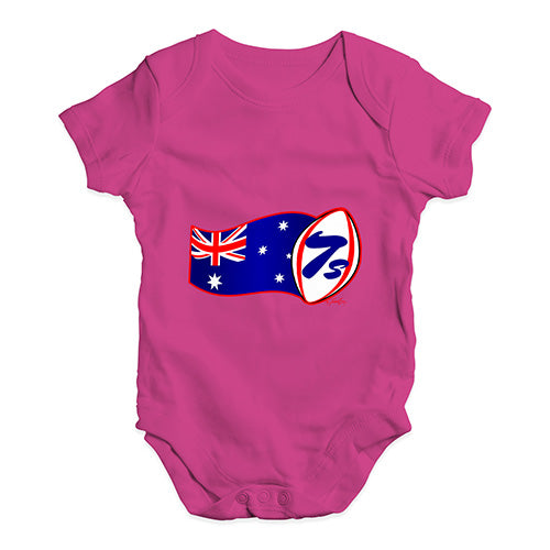 Baby Girl Clothes Rugby 7S Australia Baby Unisex Baby Grow Bodysuit 0-3 Months Cerise PInk