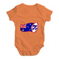 Funny Baby Onesies Rugby 7S Australia Baby Unisex Baby Grow Bodysuit 3-6 Months Orange