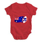 Bodysuit Baby Romper Rugby 7S Australia Baby Unisex Baby Grow Bodysuit 12-18 Months Red