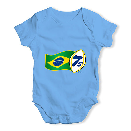 Baby Onesies Rugby 7S Brazil Baby Unisex Baby Grow Bodysuit 3-6 Months Blue