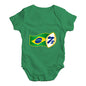 Babygrow Baby Romper Rugby 7S Brazil Baby Unisex Baby Grow Bodysuit 6-12 Months Green