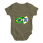 Funny Baby Bodysuits Rugby 7S Brazil Baby Unisex Baby Grow Bodysuit 18-24 Months Khaki