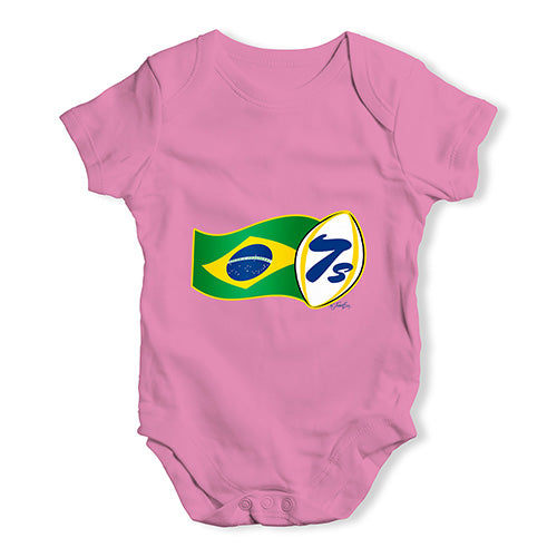 Funny Baby Clothes Rugby 7S Brazil Baby Unisex Baby Grow Bodysuit 18-24 Months Pink