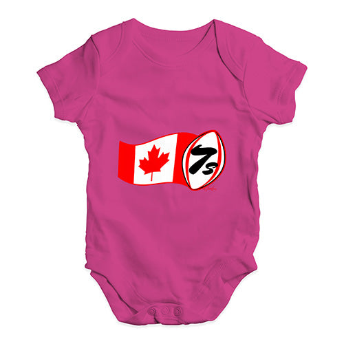 Baby Onesies Rugby 7S Canada Baby Unisex Baby Grow Bodysuit 3-6 Months Cerise PInk