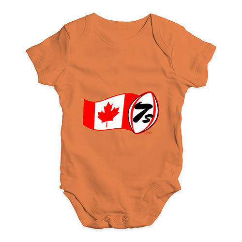 Baby Boy Clothes Rugby 7S Canada Baby Unisex Baby Grow Bodysuit 6-12 Months Orange