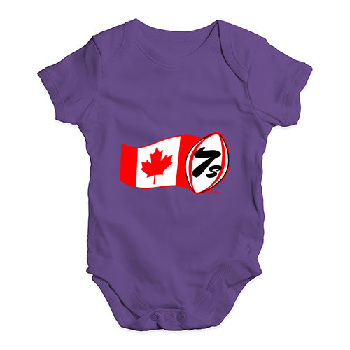 Funny Baby Onesies Rugby 7S Canada Baby Unisex Baby Grow Bodysuit Newborn Plum
