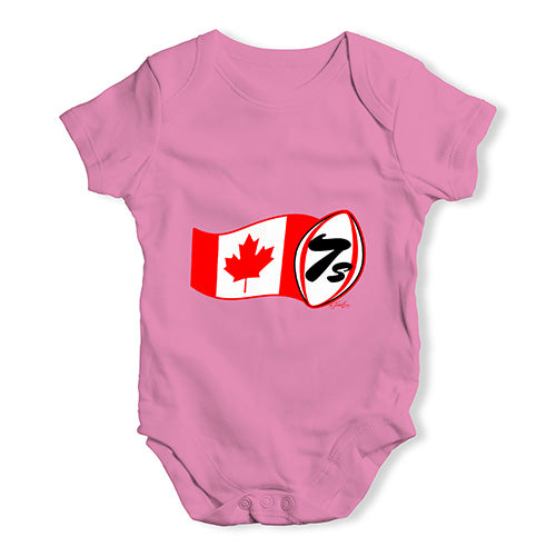 Funny Baby Onesies Rugby 7S Canada Baby Unisex Baby Grow Bodysuit 18-24 Months Pink