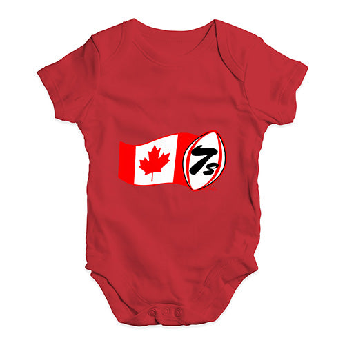 Baby Onesies Rugby 7S Canada Baby Unisex Baby Grow Bodysuit 0-3 Months Red